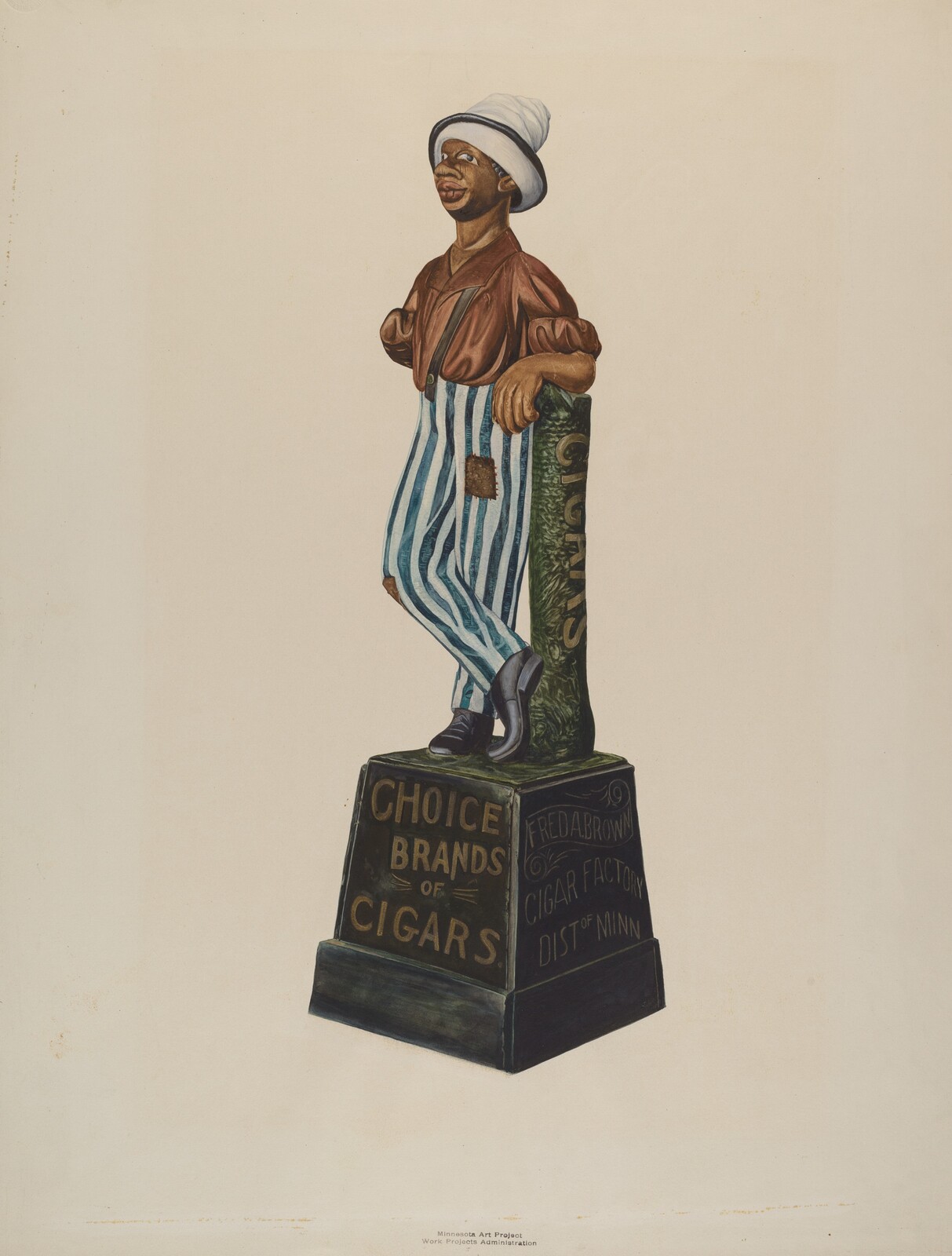 Cigar Store Figure, Einar Heiberg, 1935/1942