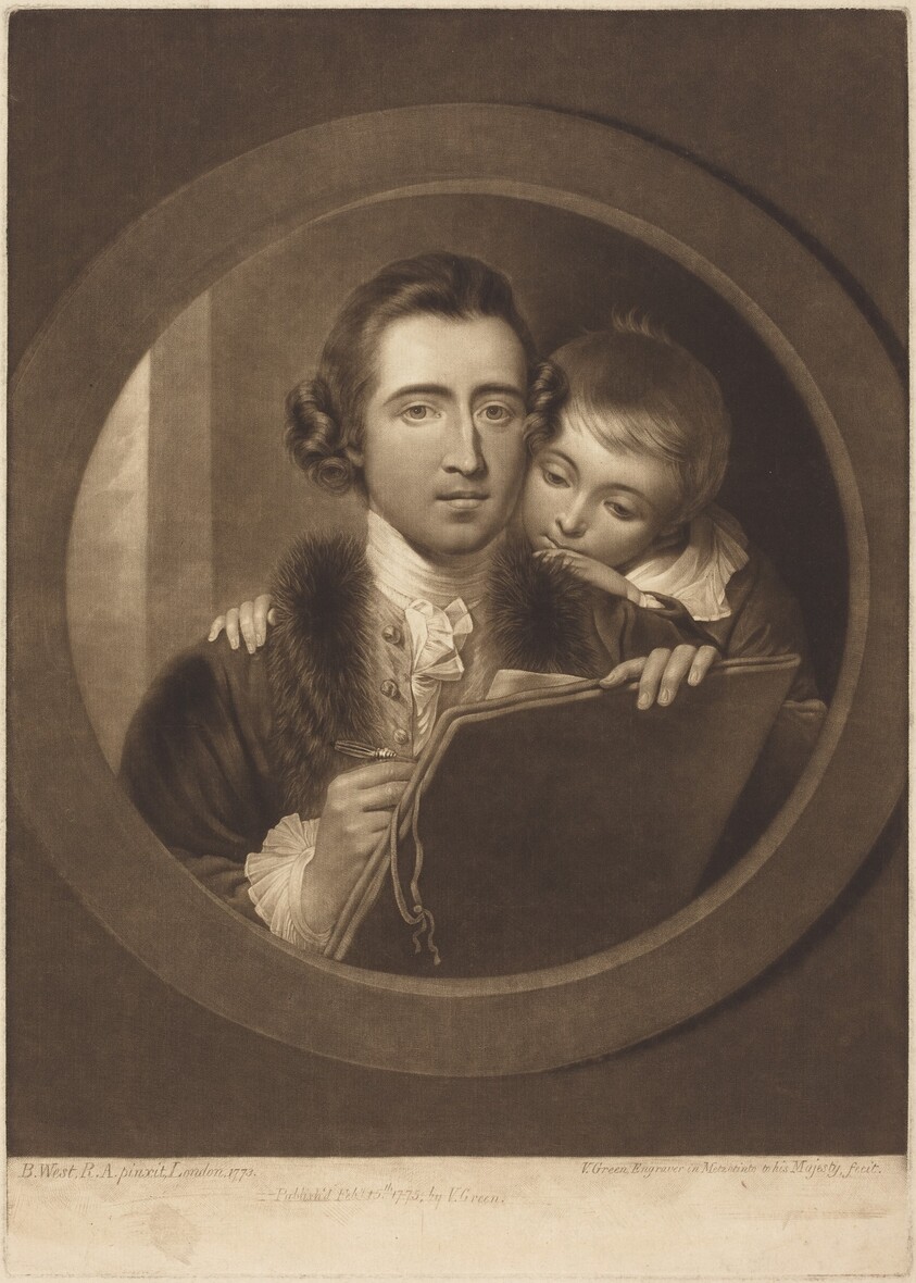 Benjamin West and His Son Raphael Lamar West