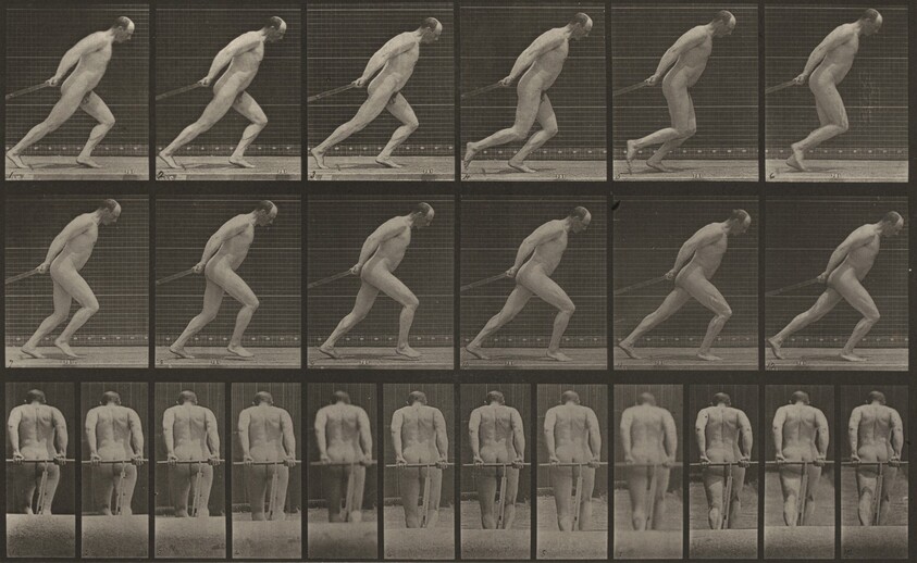 Plate Number 392. Dragging a garden roller