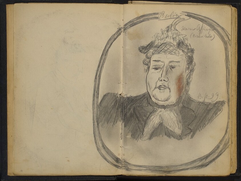 Head of a Woman in an Oval Frame