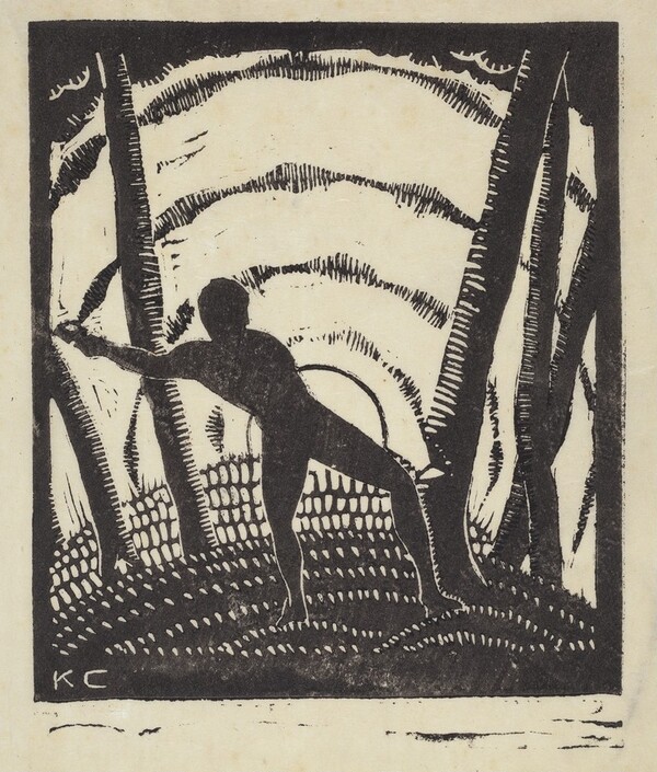 Untitled (Man Felling Tree)