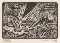 Rainstorm from By the Sea, Karl Schrag, 1965/1966