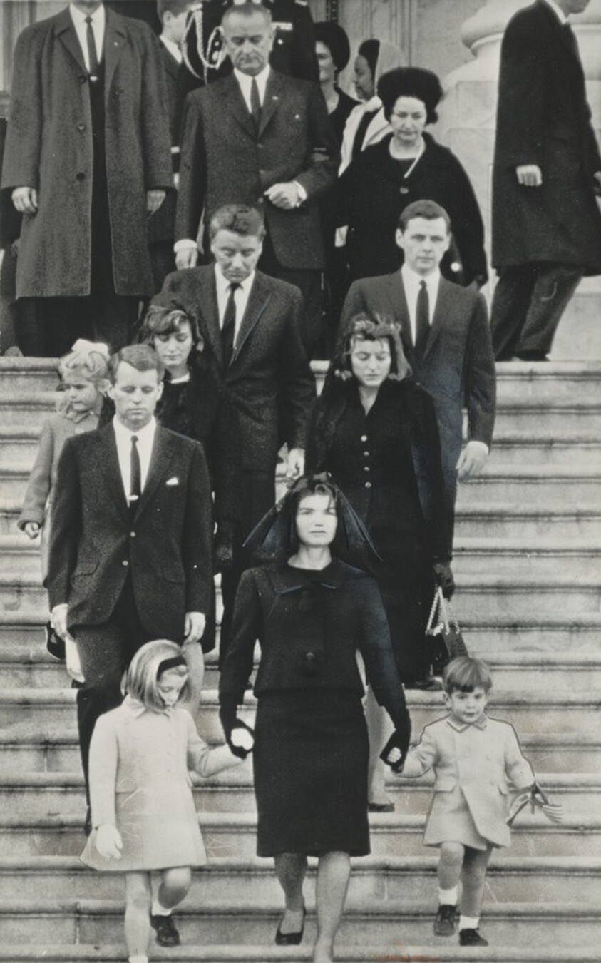 Title from caption on object: “Mrs. John F. Kennedy Walks Down Capitol Steps...”