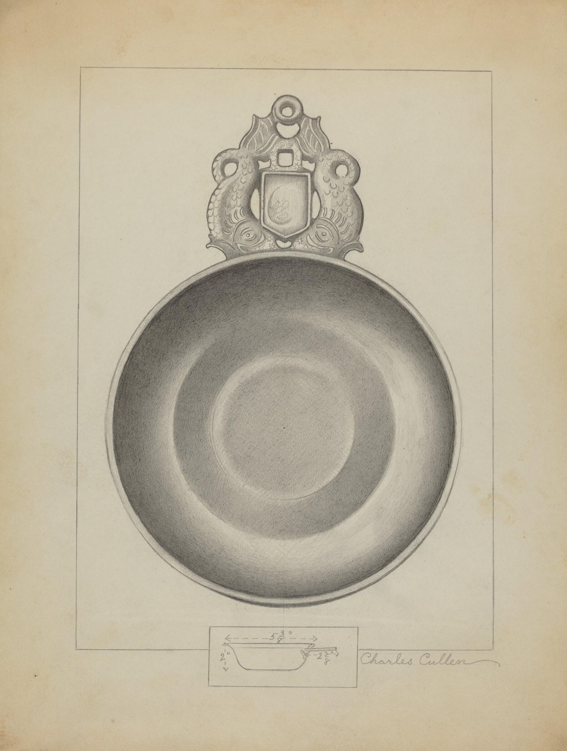 Pewter Porringer, Charles Cullen, c. 1936