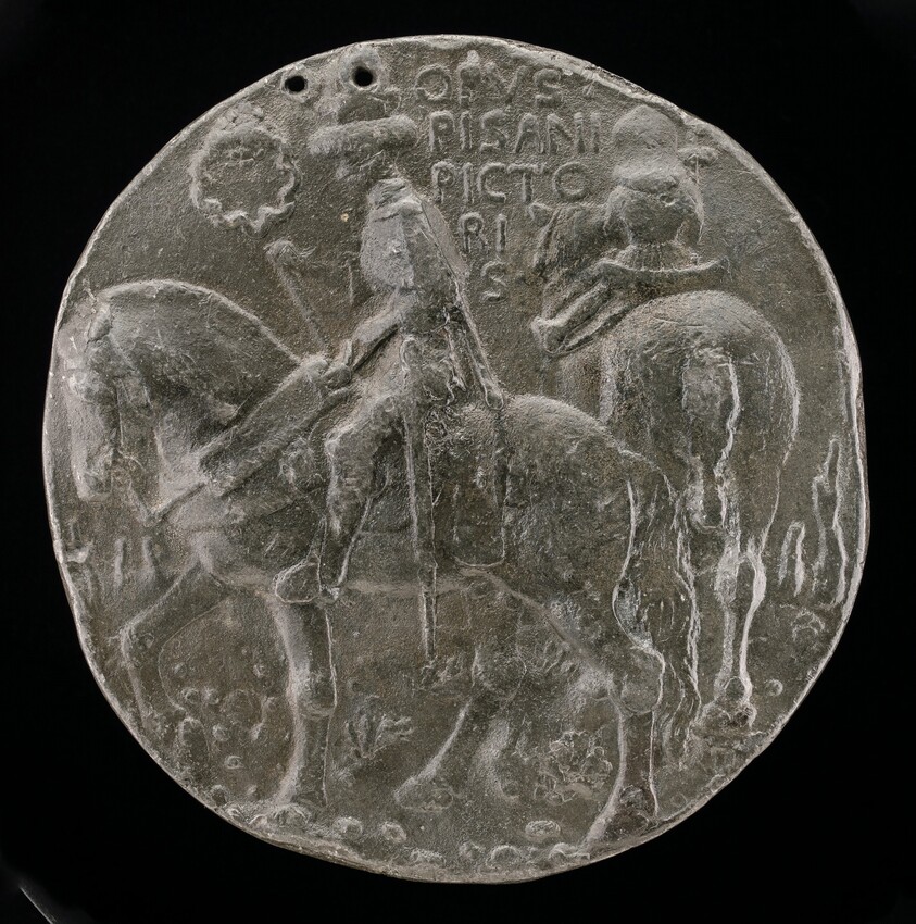 Gianfrancesco Riding in a Rocky Landscape, with a Companion [reverse]