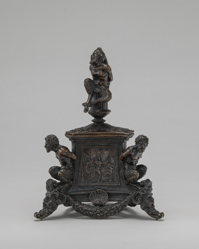 Inkstand with Bound Satyrs and Three Labors of Hercules