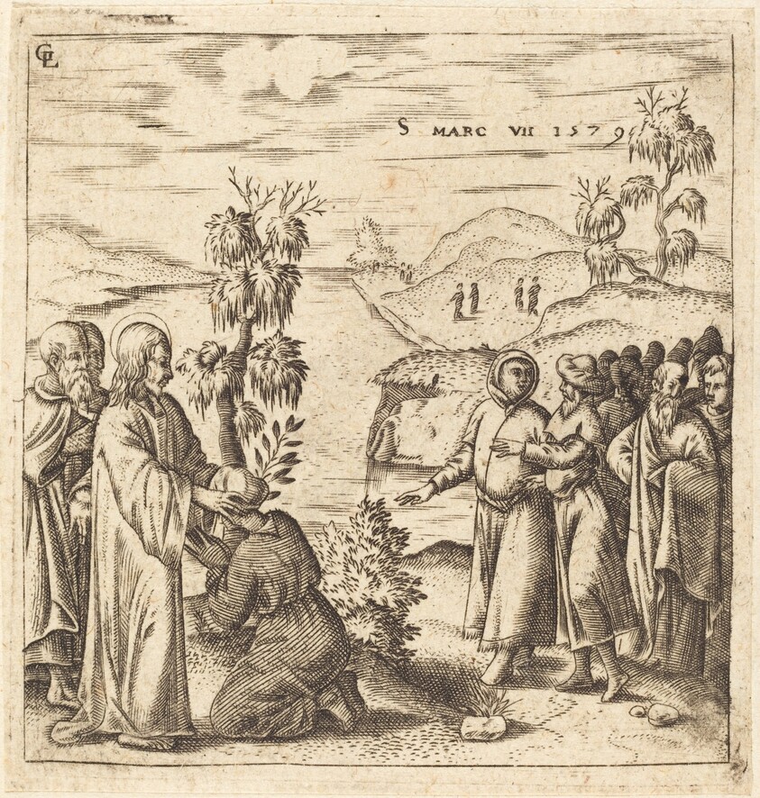 Christ Healing a Deaf Man