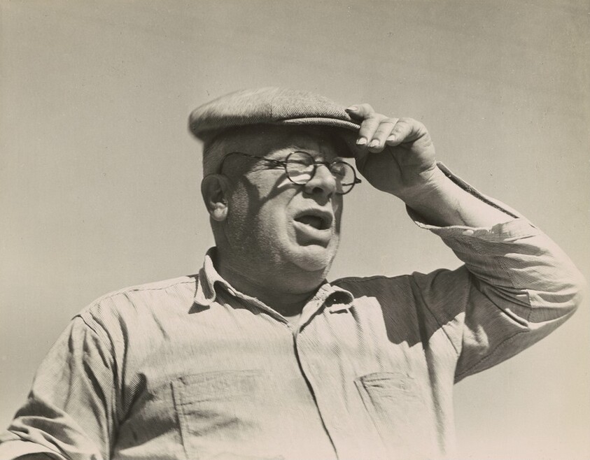 Henry Lotz at the Midway City Dairy Association Cooperative, near Santa Ana, California
