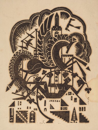 Untitled (Pegasus and Male Nude)