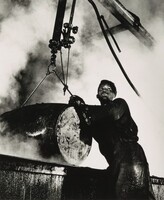 Grease Plant Worker, Pittsburgh, Pennsylvania, Gordon Parks, 1944, printed later