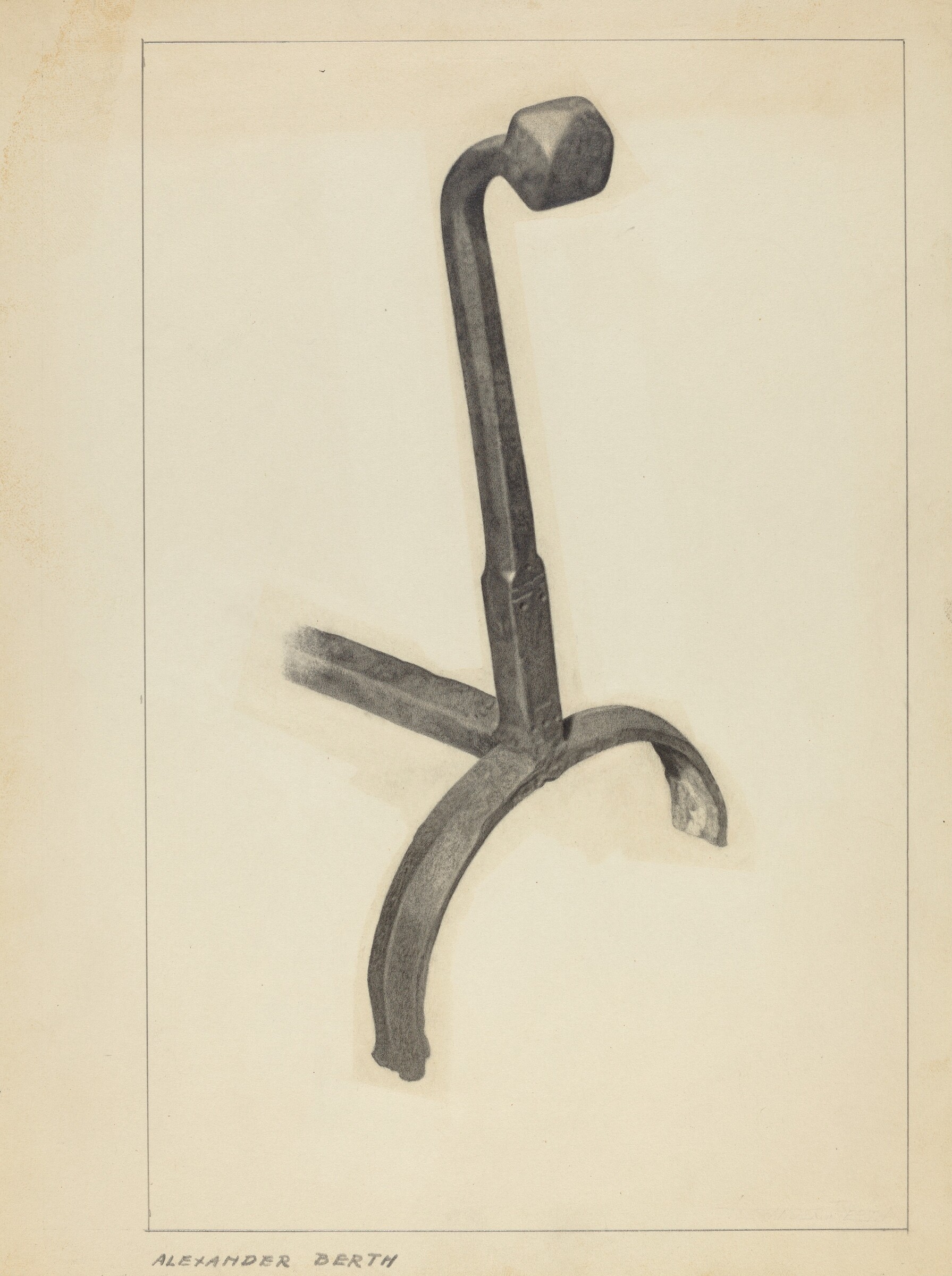 Andiron, Alexander Berth, c. 1953