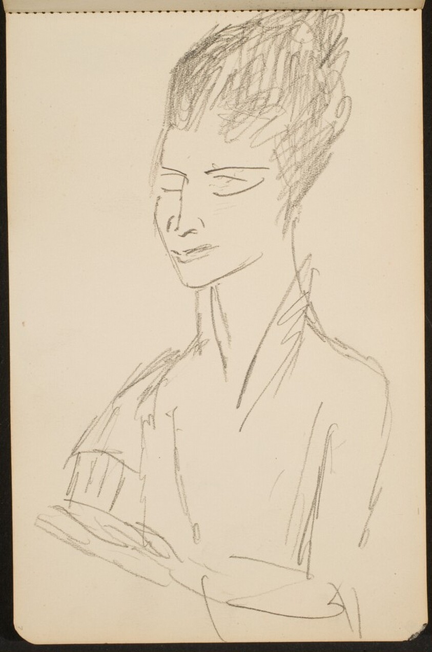 Frau mit geschlossenen Augen (Woman with Eyes Closed) [p. 7]