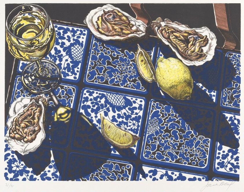 Oysters with Wine and Lemon