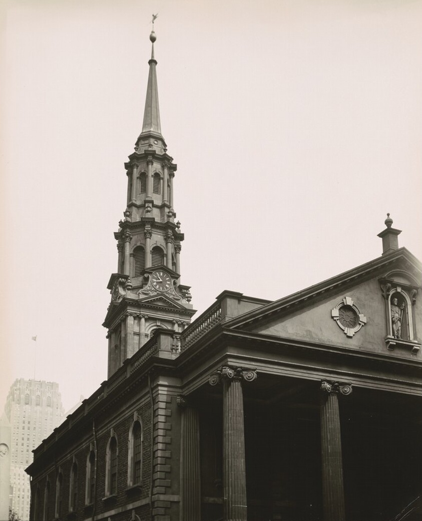 St. Paul’s Chapel, Broadway between Fulton and Vesey Streets, Manhattan