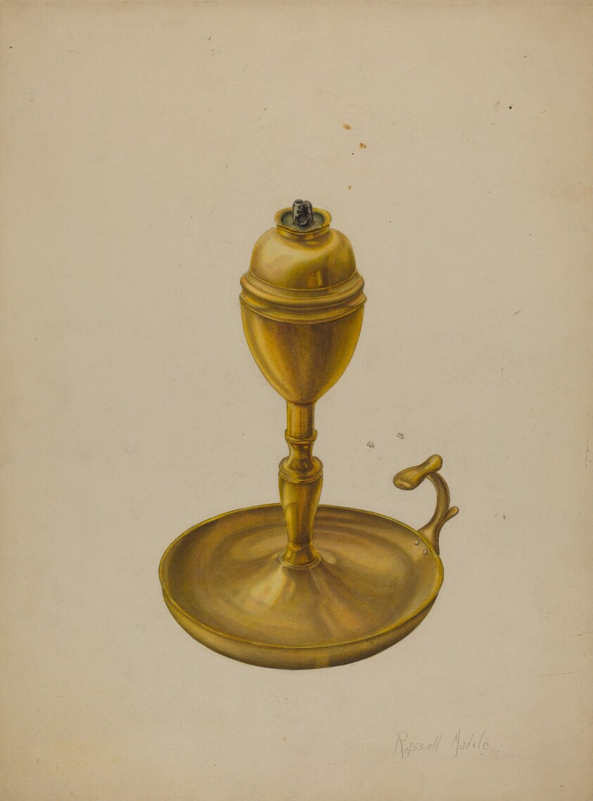 Brass Oil Lamp
