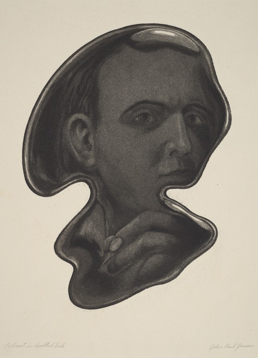 Portrait in Spilled Ink