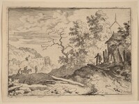 Hut with the Remains of a Hedge, Allart van Everdingen, probably c. 1645/1656