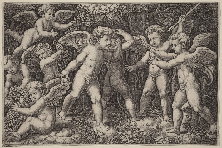 Putti Playing