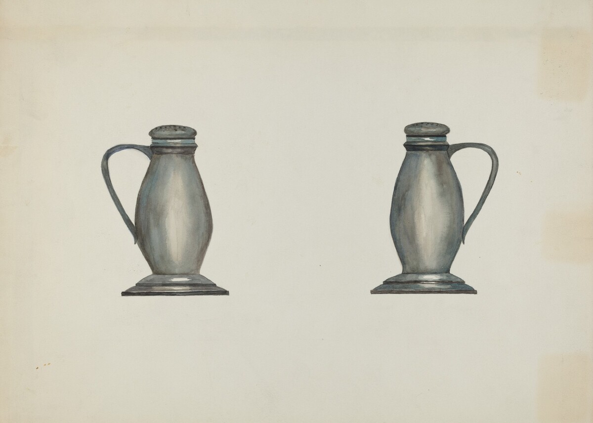 Pewter Salt and Pepper Shakers