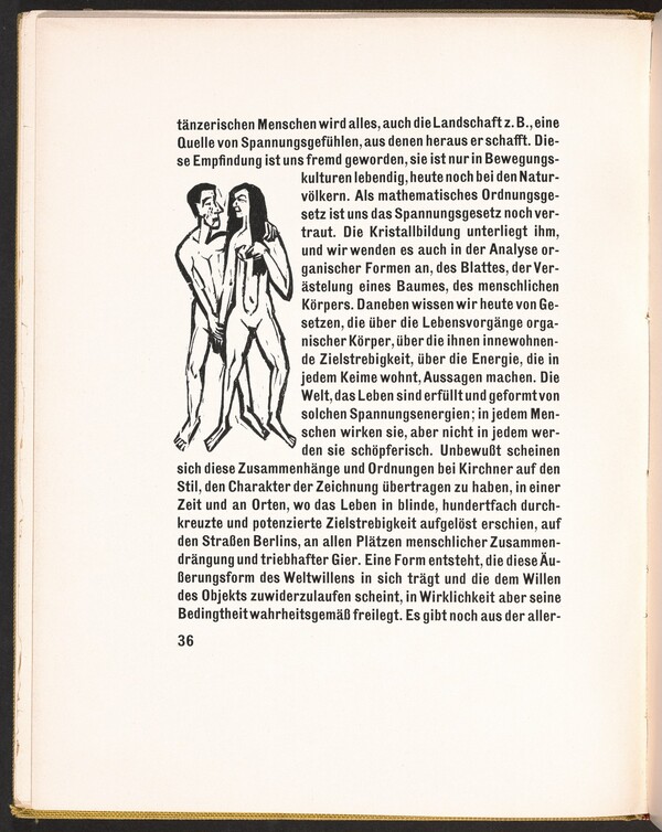 In-text plate from Kirchner Zeichnungen (Kirchner Drawings)