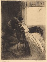 The Flirt (Le flirt), Albert Besnard, c. 1886
