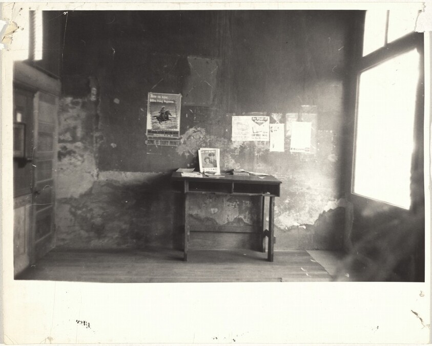 Interior with signs--Paint Rock, Alabama