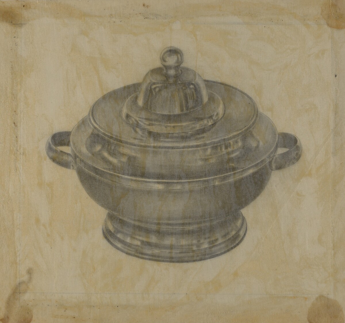Pewter Sugar Bowl