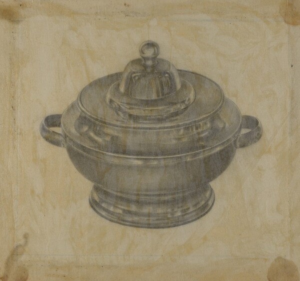 Pewter Sugar Bowl