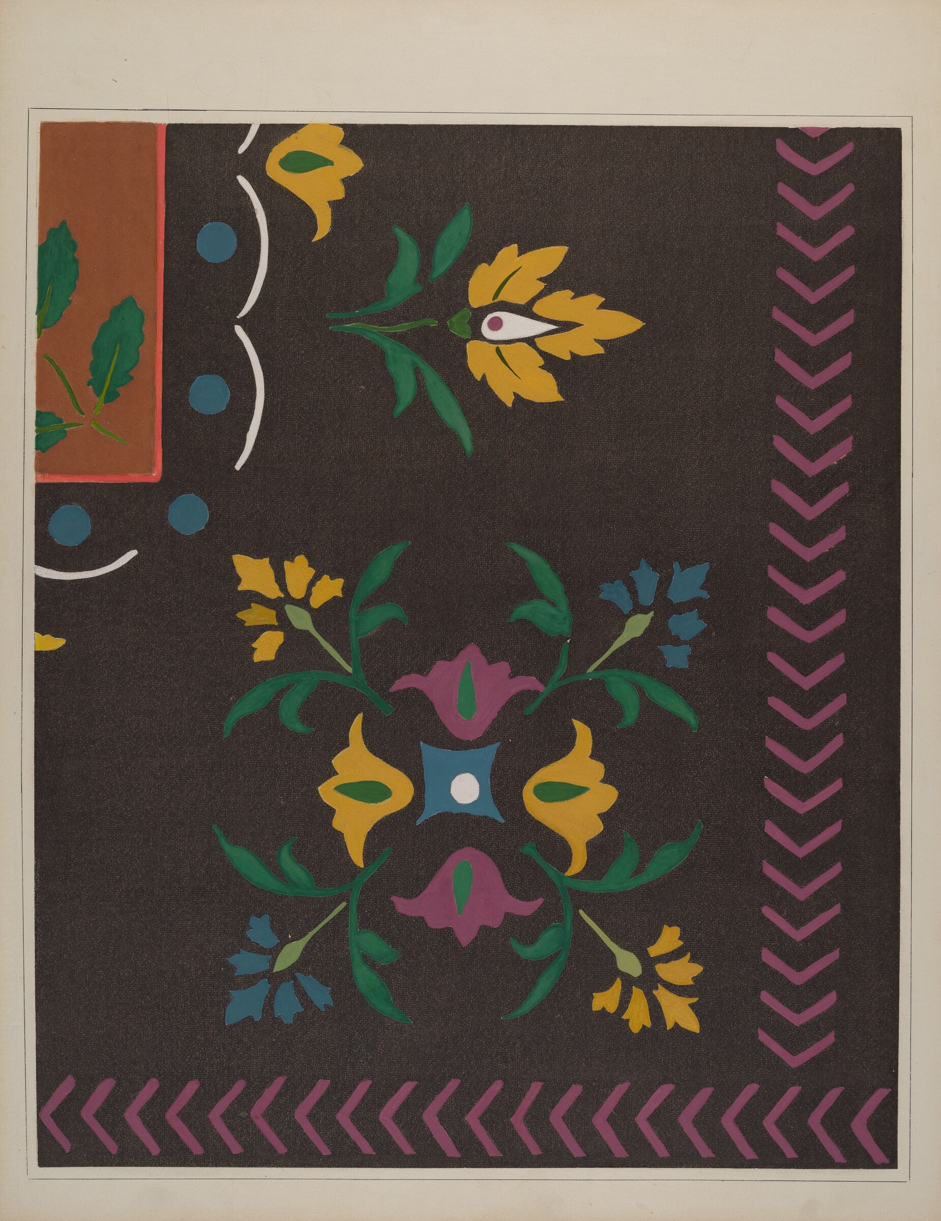 Stencilled Floor, Edward DiGennero, c. 1938