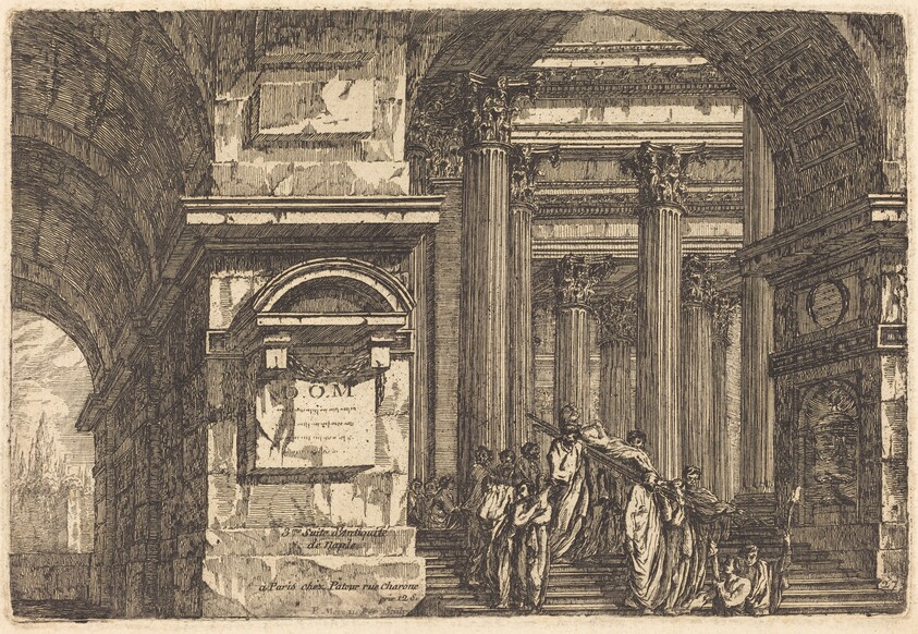 Funeral Scene in Imaginary Architecture