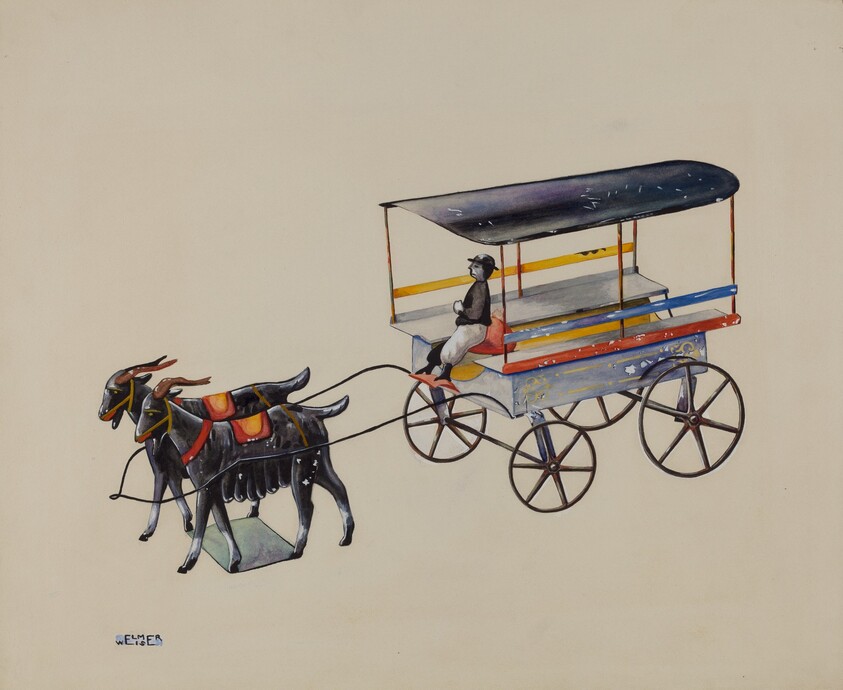 Toy Goat Cart