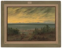 Nayas Village at Sunset, George Catlin, 1855/1869