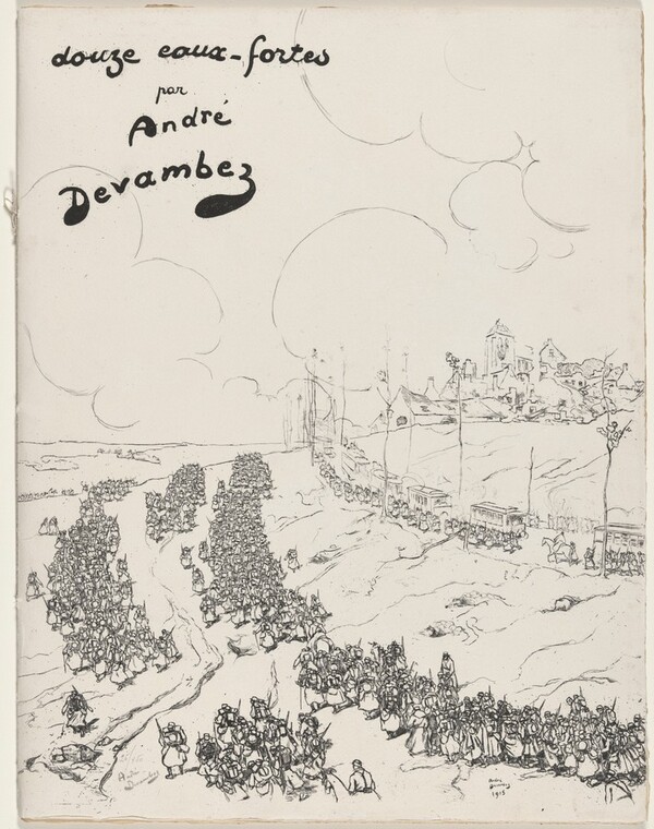 Cover for Douze eaux-fortes [La Guerre 1914-18] (Twelve Etchings [World War I])