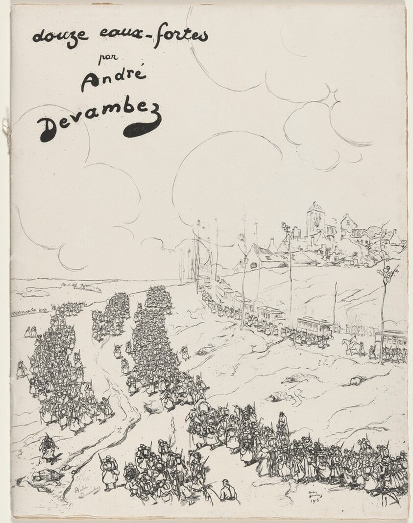 Cover for Douze eaux-fortes [La Guerre 1914-18] (Twelve Etchings [World War I])