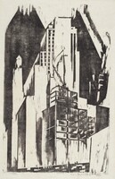 Corner Fifth Avenue 57th Street, Werner Drewes, 1930