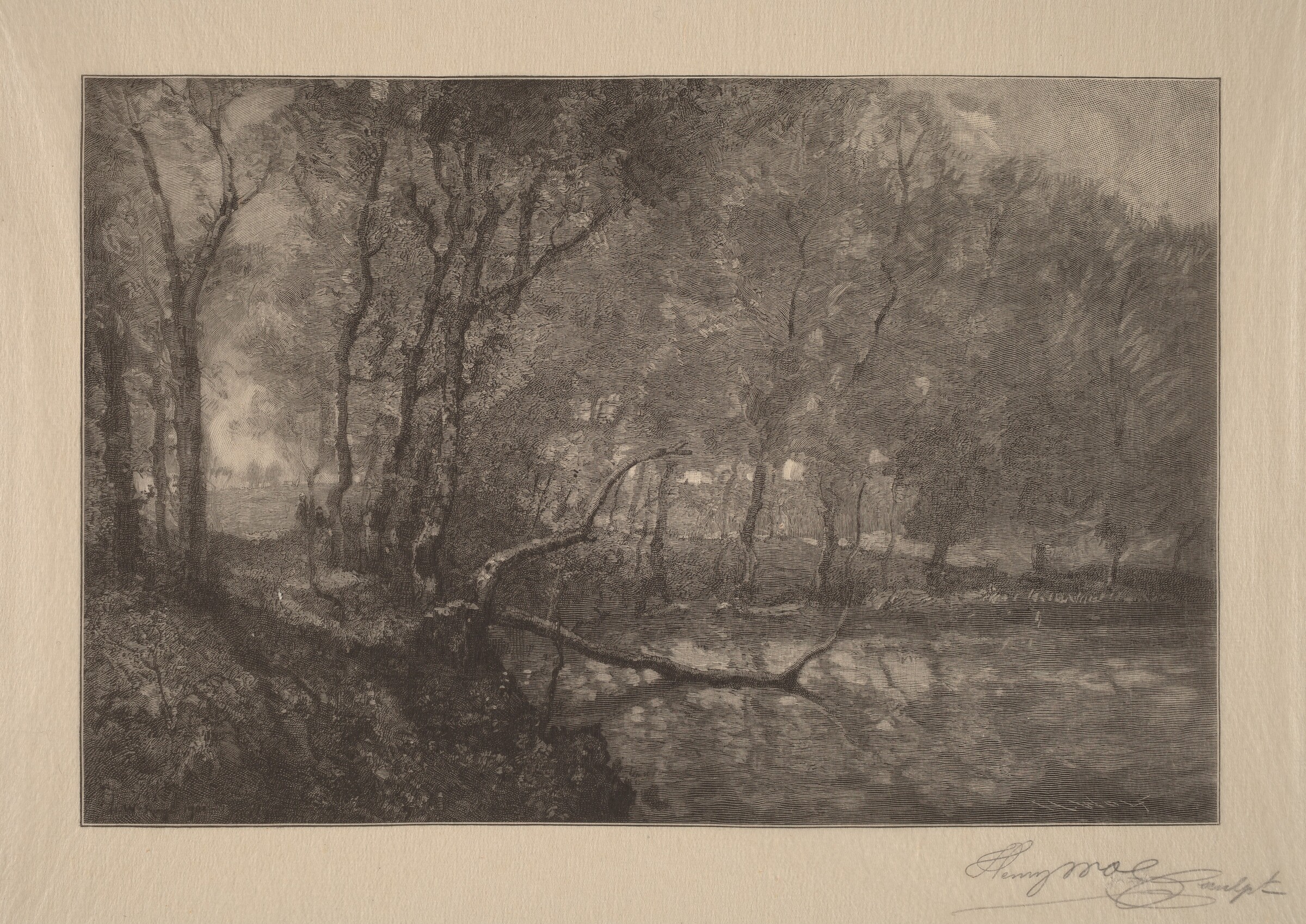 The Mill Pond, Henry Wolf, 1902