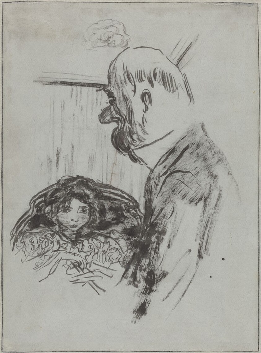 Marie and Her Protector [verso]