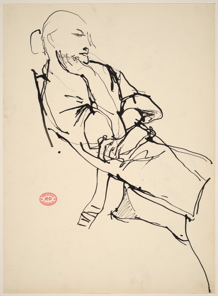 Untitled [reclining woman with her hair in a bun]
