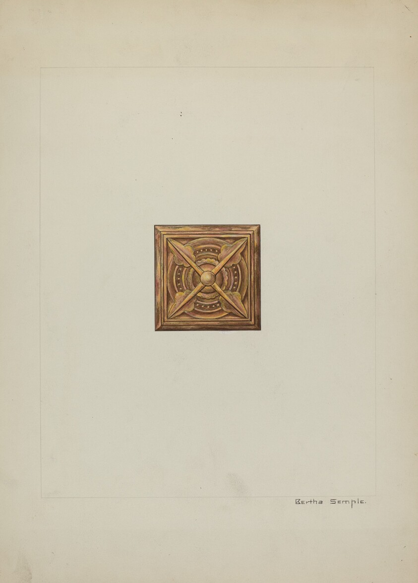 Carved Wood Ornament