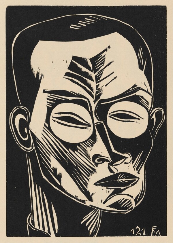Selbstbildnis (Self-Portrait) from Deutsche Graphiker der Gegenwart (German Printmakers of Our Time)
