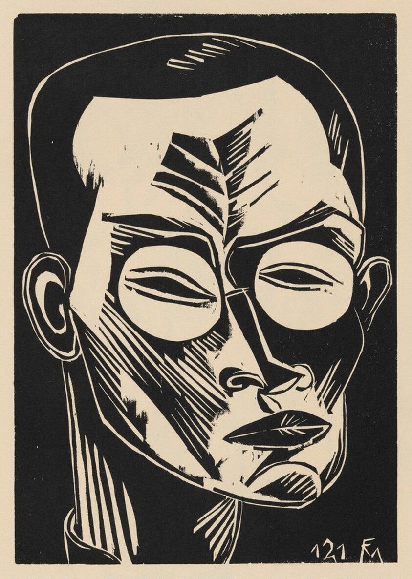 Selbstbildnis (Self-Portrait) from Deutsche Graphiker der Gegenwart (German Printmakers of Our Time)