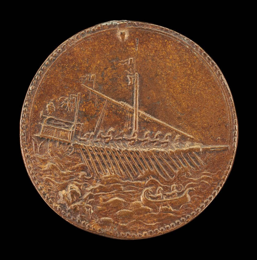 Galley and Small Boat [reverse]