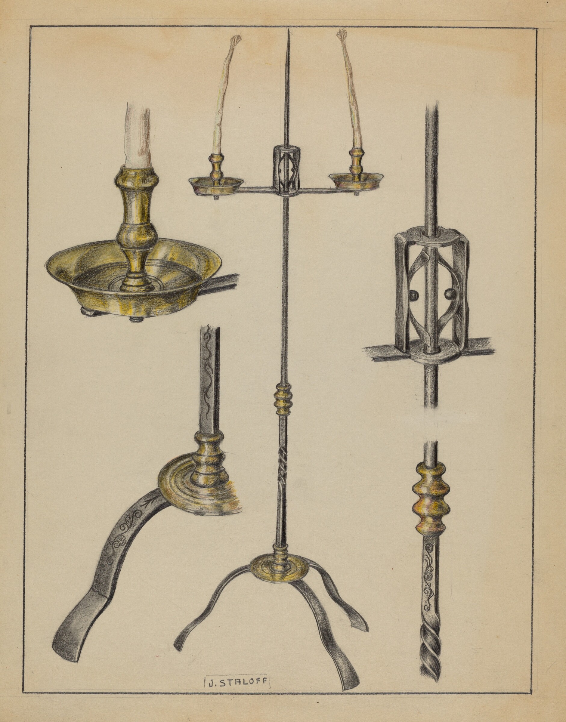 Candlestand, Jack Staloff, c. 1936