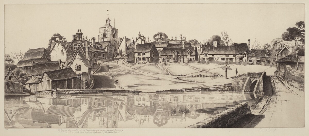 Reflections at Finchingfield, England