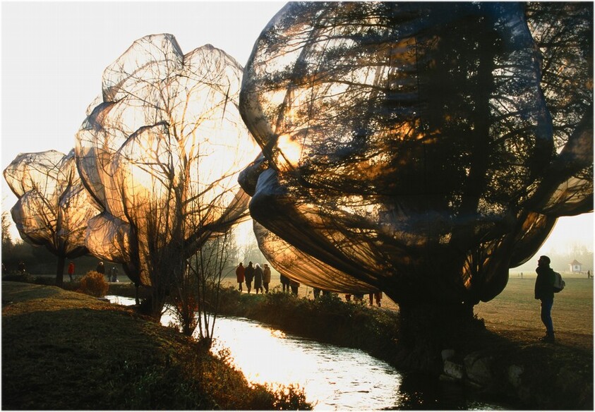 Wrapped Trees, Foundation Beyeler and Berower Park, Riehen, Switzerland, 1997–1998
