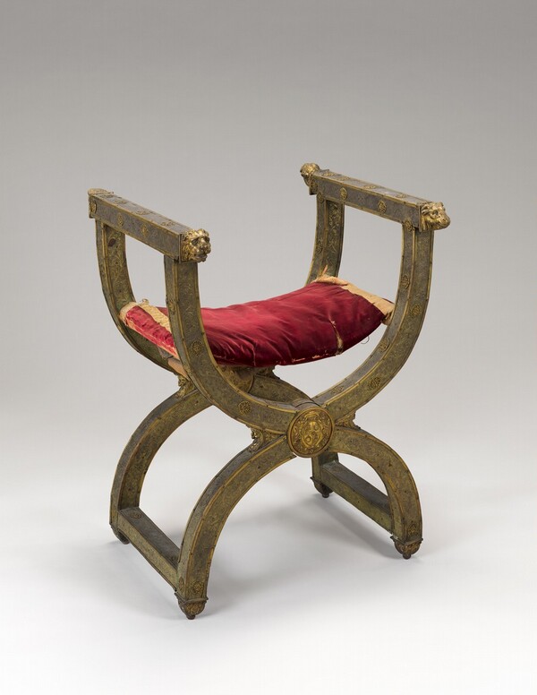 Dantesca Chair, Silver Gilt with Bronze Mountings