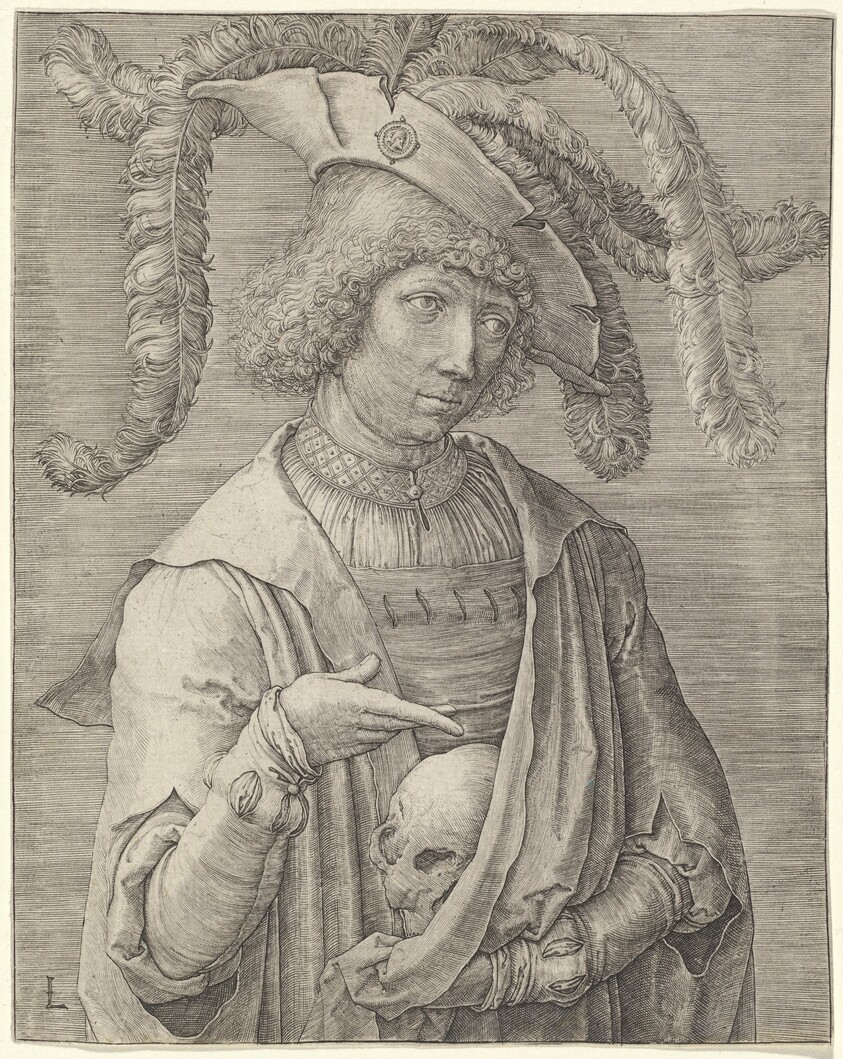 Portrait of a Young Man with a Skull