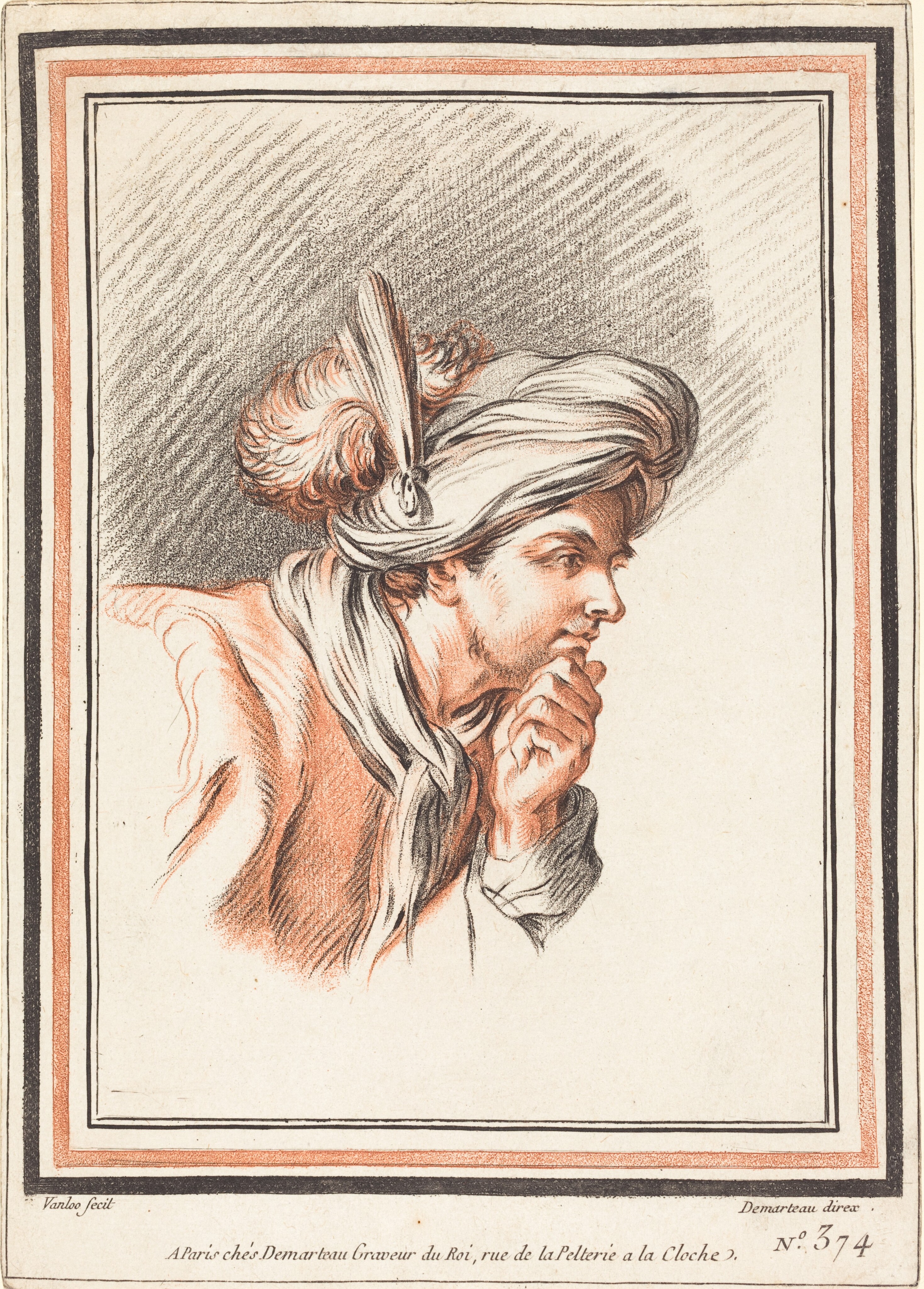 Carle Van Loo by Gilles Demarteau the Elder