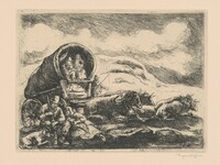 Pioneers Resting, Eugene Higgins, 1937