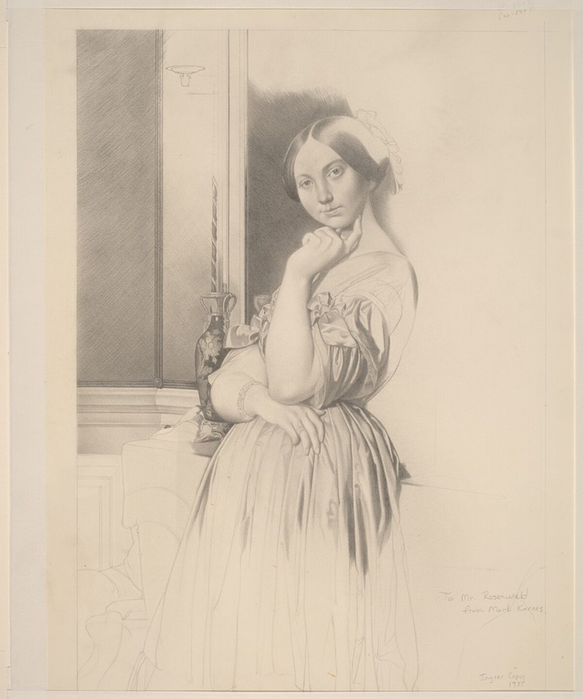 Ingres Copy (Comtesse d'Haussonville, Frick Collection)